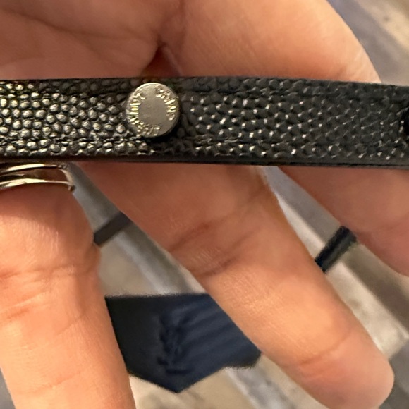 Yves Saint Laurent Black Chevron Crossbody Bag - Picture 11 of 13